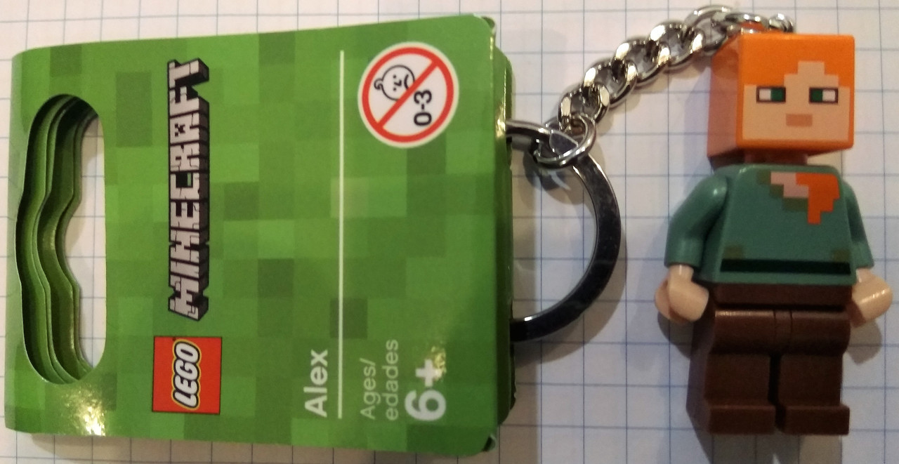 Lego Minecraft брелок Алекс 853819