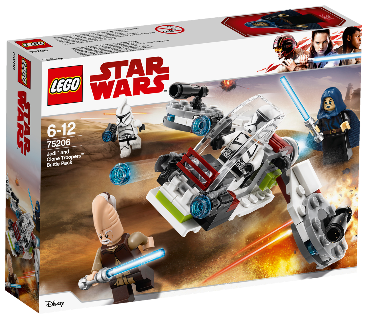 Lego Star Wars Бойовий набір джедаїв і клонів-піхотинців 75206