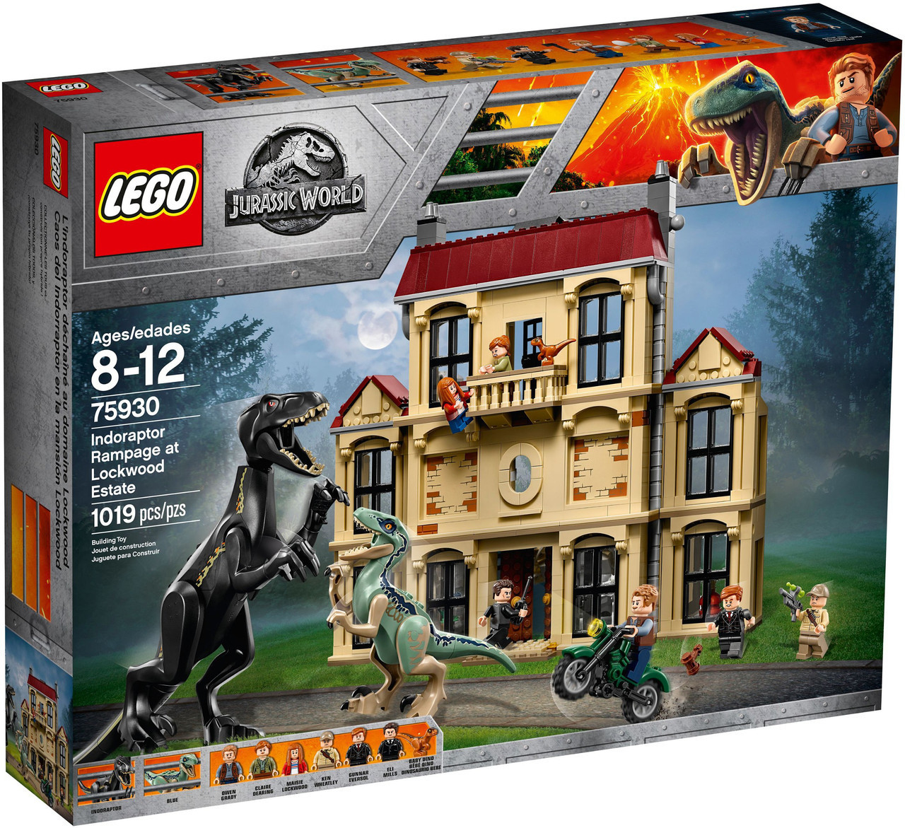 Lego Jurassic World Напад Индораптора в маєтку Локвуд 75930