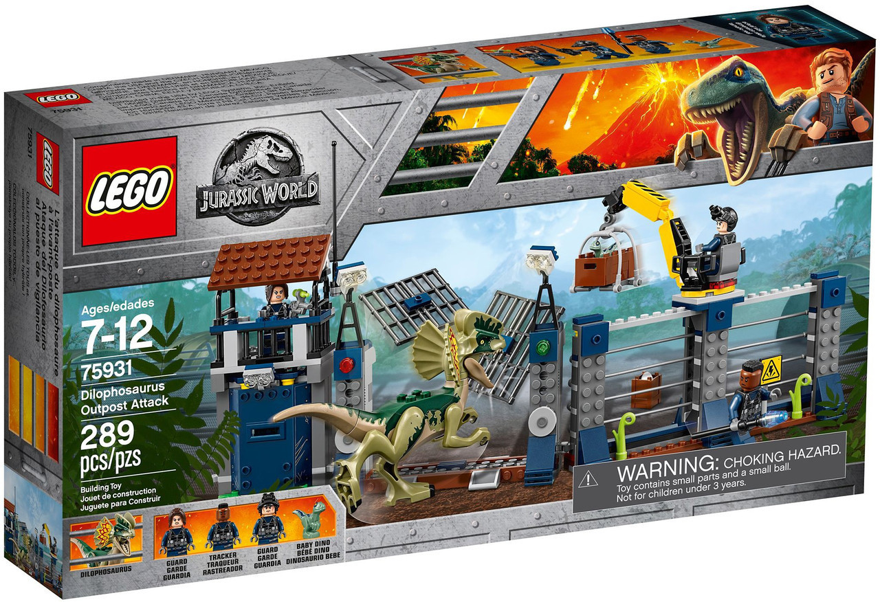 Lego Jurassic World Напад Дилофозавра на сторожовий пост 75931