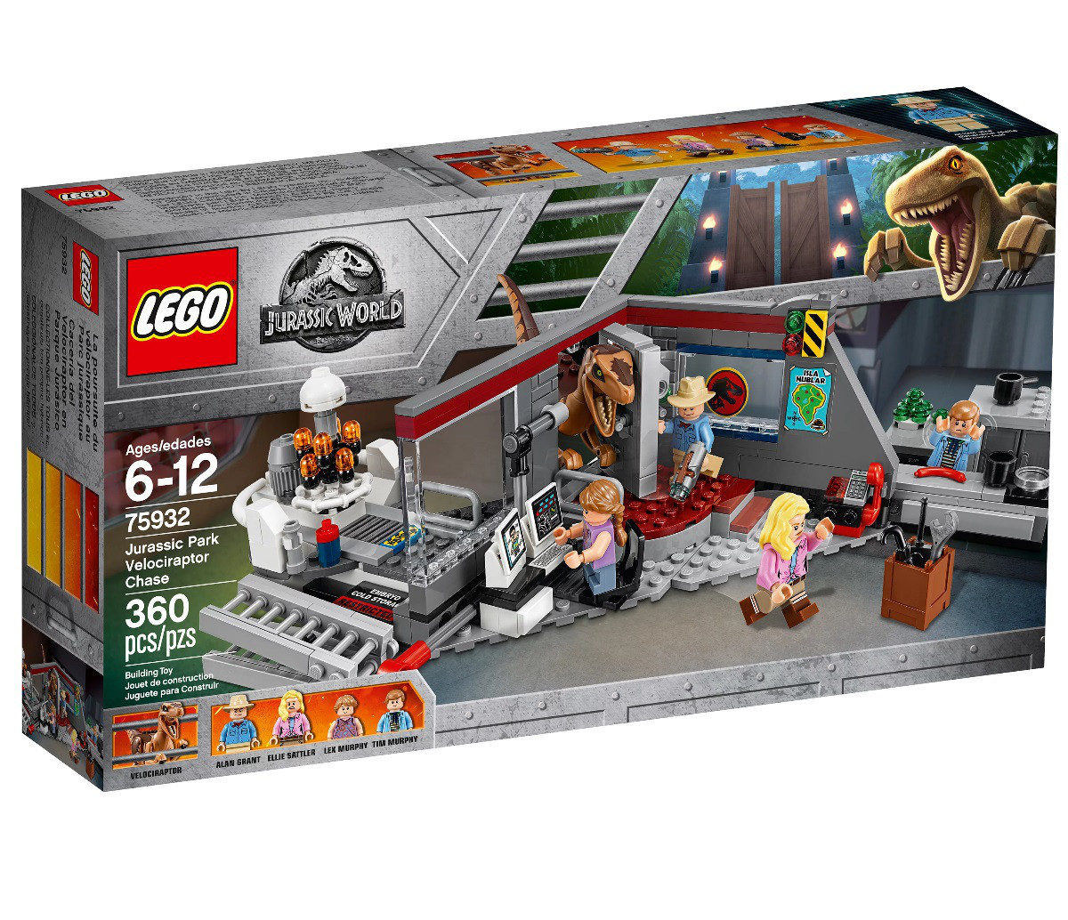 Lego Jurassic World Полювання на Рапторов в Парку Юрського Періоду 75932