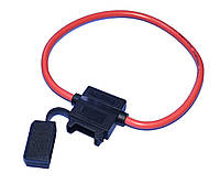 Держатель предохранителя авто ''П''-образного с кабелем 20см 10AWG (~5.2мм²) GNI0131-3