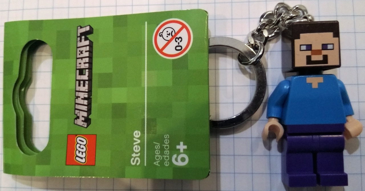 Lego Minecraft брелок Стів 853818