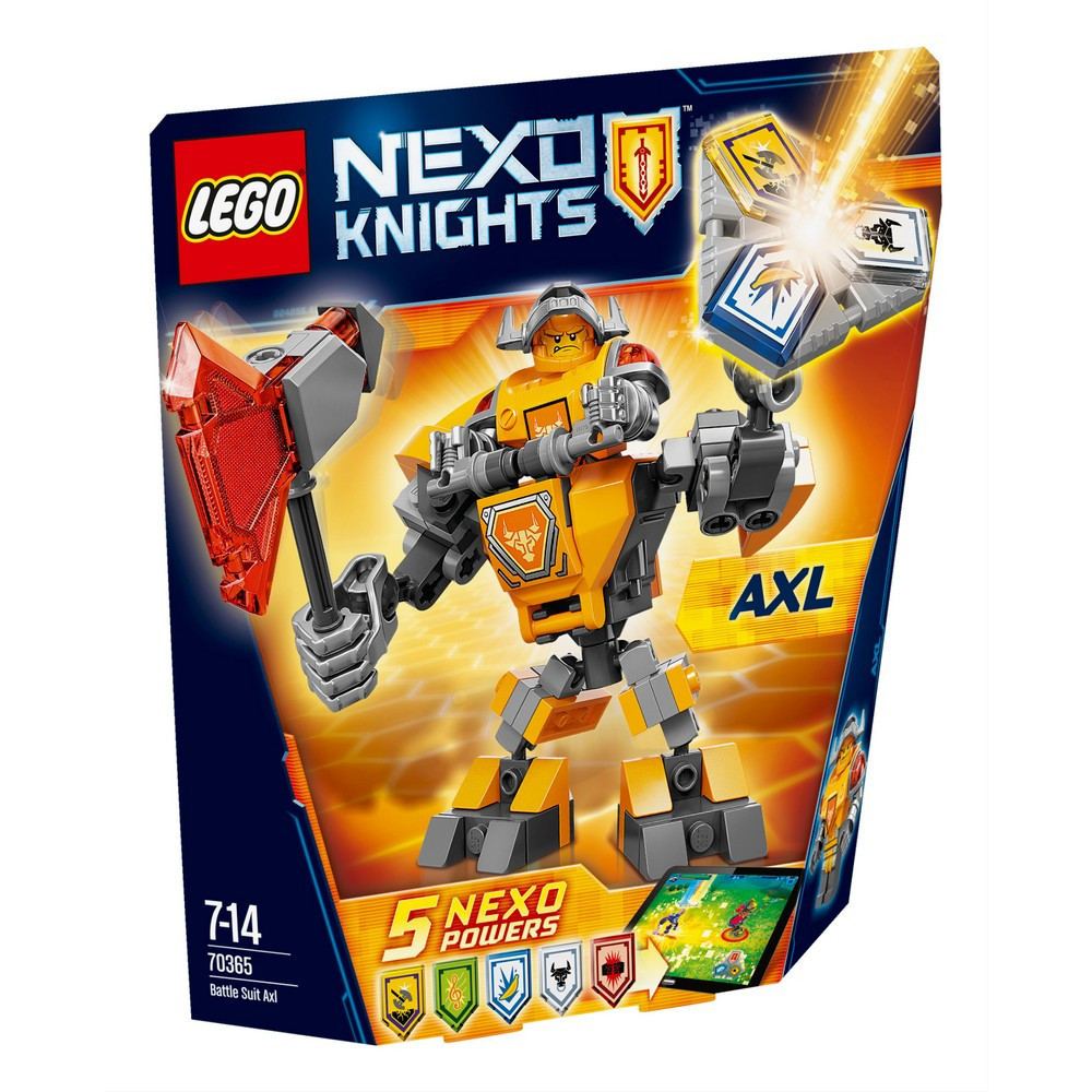 Lego Nexo Knights Бойові обладунки Акселя 70365