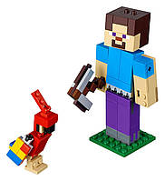 Lego Minecraft Стів із папугою 21148, фото 3