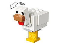 Lego Minecraft Алекс зі курчатою 21149, фото 9