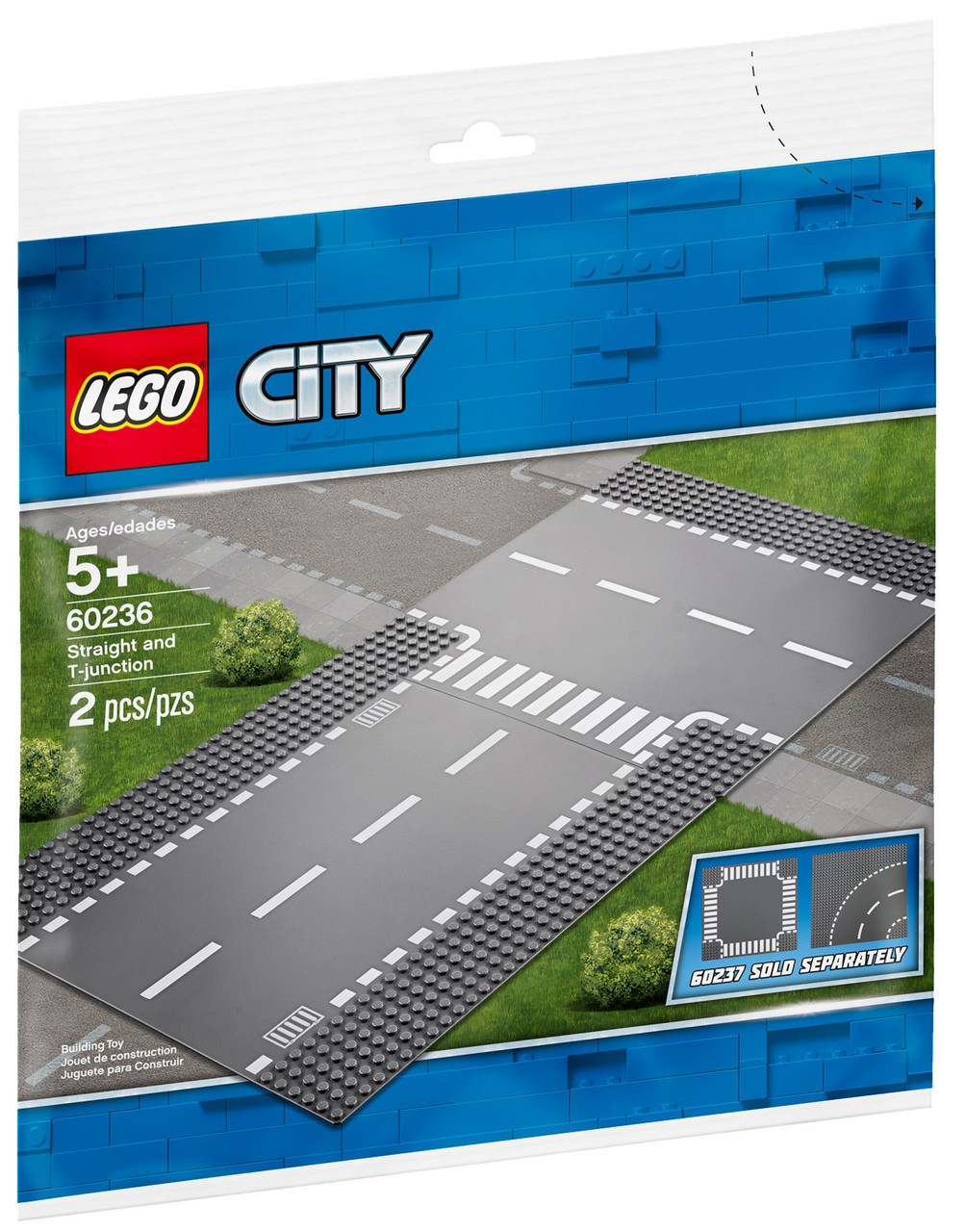Lego City Прямий і Т-подібний перехрестя 60236