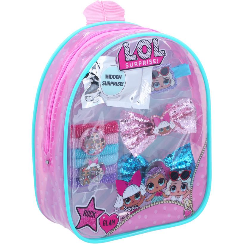 Маленький рюкзачок з гумками і шпильками ЛОЛ L. O. L Surprise, фото 1