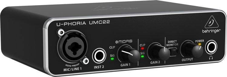 USB аудіоінтерфейс Behringer UMC22, фото 1