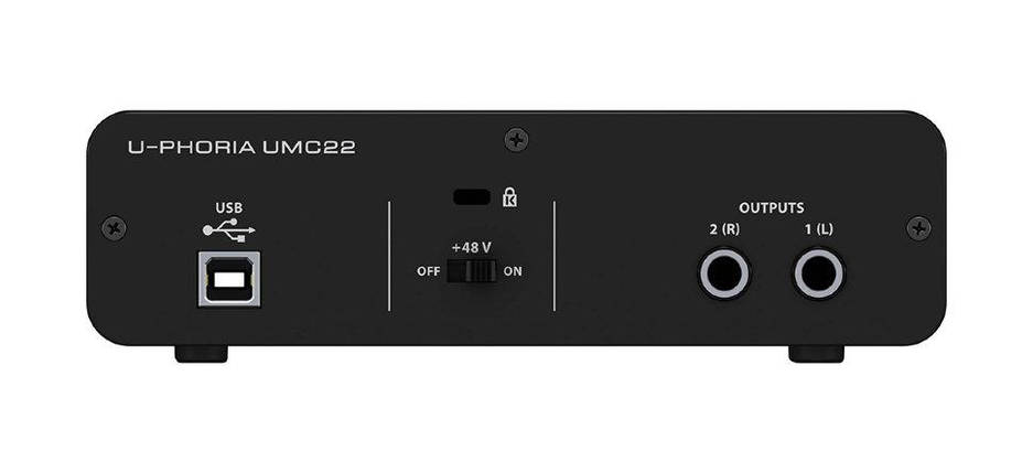 USB аудіоінтерфейс Behringer UMC22, фото 3