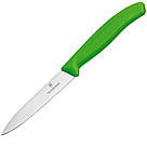 Ніж кухонний овочевий, зелений, 10 см, Victorinox 6.7706.L114, фото 3