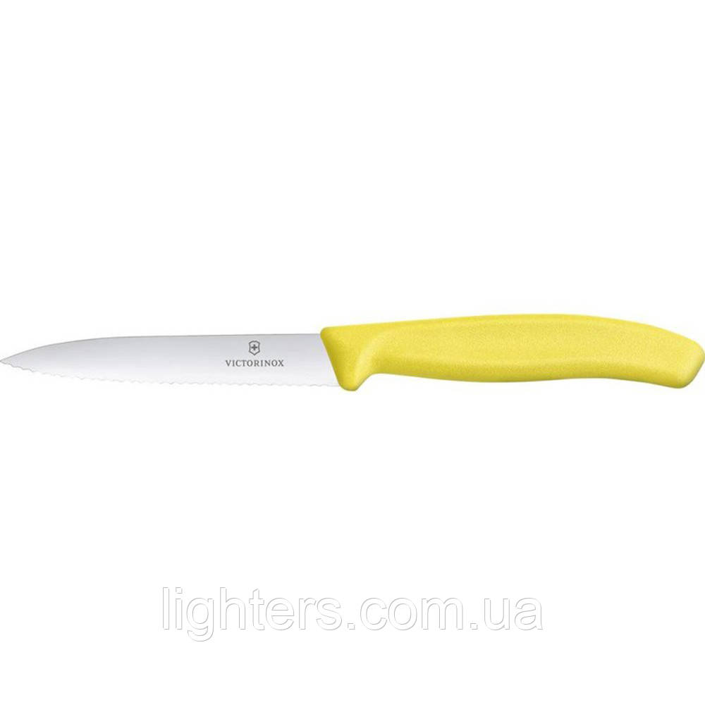 Жовтий ніж Victorinox 6.7736.L8, 10 див., серейторной заточуванням