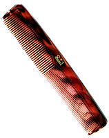 Расческа гребень для волос коричневая с разными зубчиками QPI