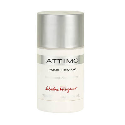 Чоловічий дезодорант стик Salvatore Ferragamo Attimo Pour Homme 75ml, східний деревний аромат