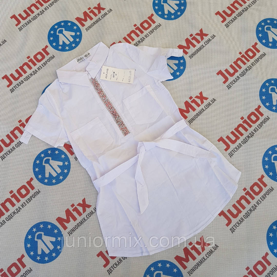 Дитячі подовжені сорочки на короткий рукав для дівчаток оптом JOLIE ANGEL