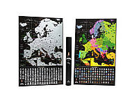 Черная скретч карта Европы - Europe Black Edition (My Map)