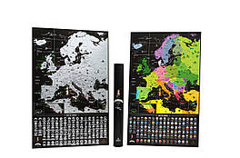 Чорна скретч карта Європи - Europe Black Edition (My Map)