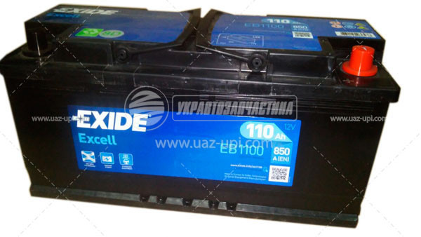 Аккумулятор стартерный 110 Exide Excell 6СТ-110 Евро (EB1100) (ID ...