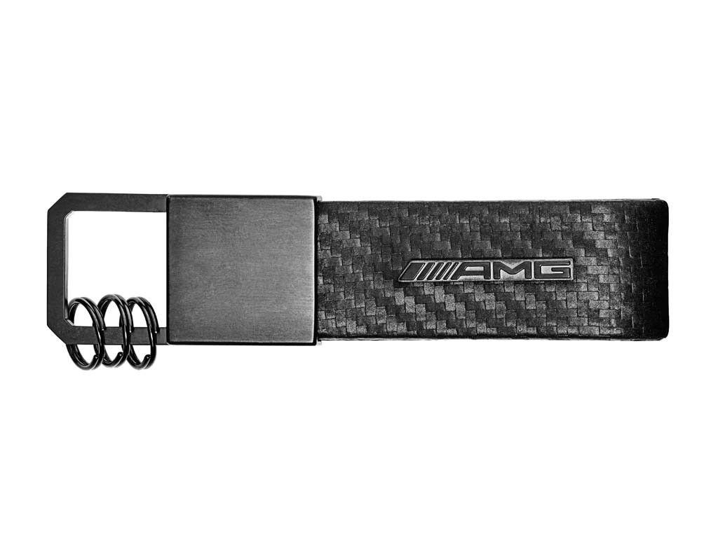 Брелок Mercedes-Benz Key Ring, AMG, Carbon Fibre, Black, Carbon Leather (B66953428)