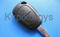 Корпус авто ключа для RENAULT Master, Traffic, Kangoo (рено мастер, трафик, кенго) 2 кнопки с лезвием NE 73