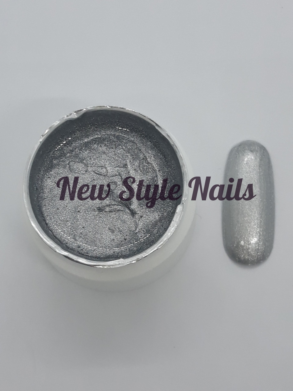 Гель-фарба для нігтів UK.Nail №06 колір срібло 7 грам, фото 1