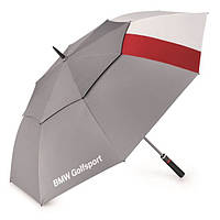 Оригинальный зонт-трость BMW Golfsport Umbrella, Grey / White / Red, артикул 80232460954