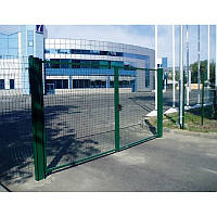 Ворота розстібні із зварної сітки з полімерним покриттям для 3Д парканів