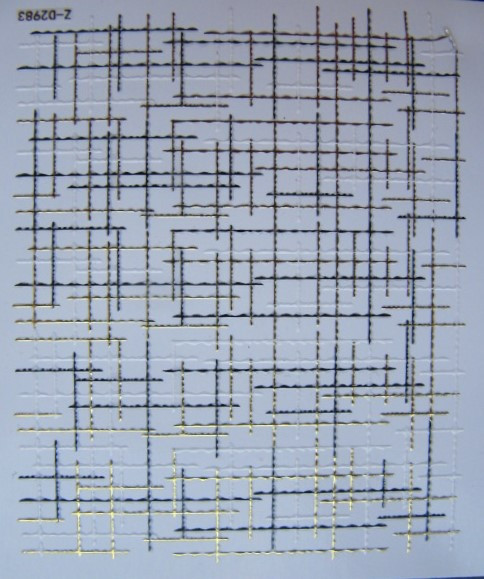 Металлизированные гибкие ленты 3 D рогожка на липкой основе- золото, фото 1