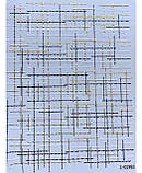 Металлизированные гибкие ленты 3 D рогожка на липкой основе- золото, фото 3