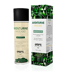 Масажне масло EXSENS Aventurine Avocado (анти-стрес з авантюрином) 100мл, натуральне