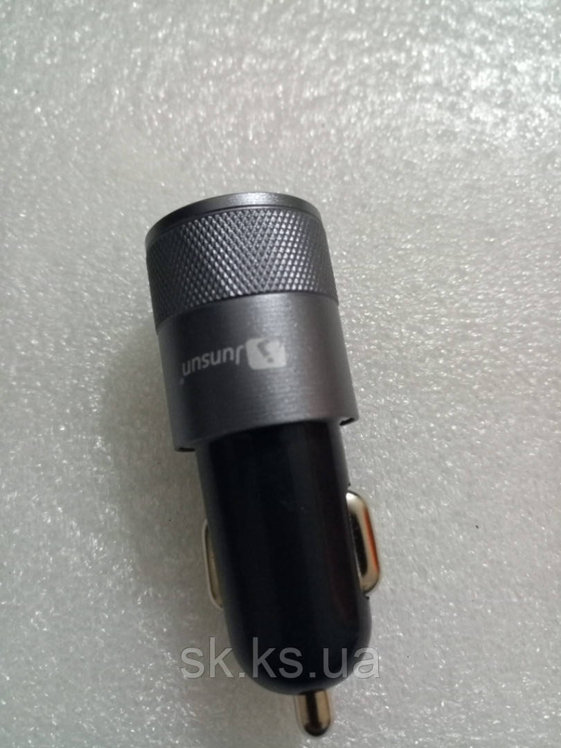 Автомобільний зарядний junsun 2 usb