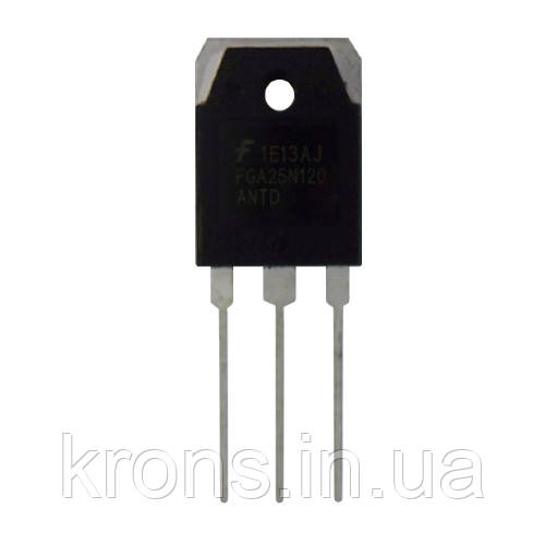 Чіп FGA25N120 25N120 TO-3P, Транзистор IGBT 1200В 25А +діод, фото 1