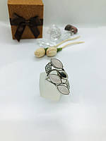 Срібне кільце Гранат