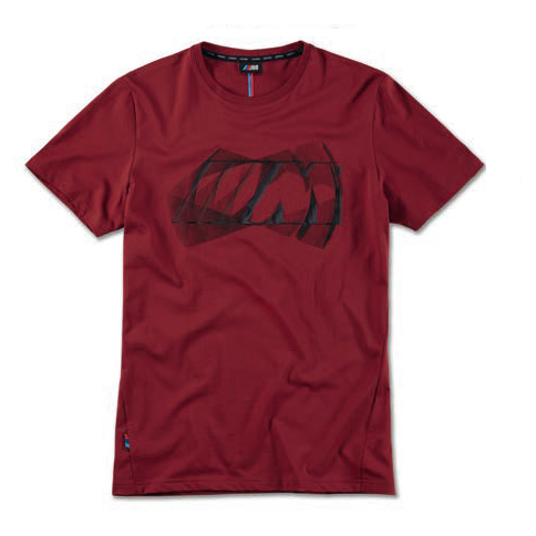 Оригінальна чоловіча футболка BMW M Logo T-Shirt, Men, Burgundy, артикул 80142463080