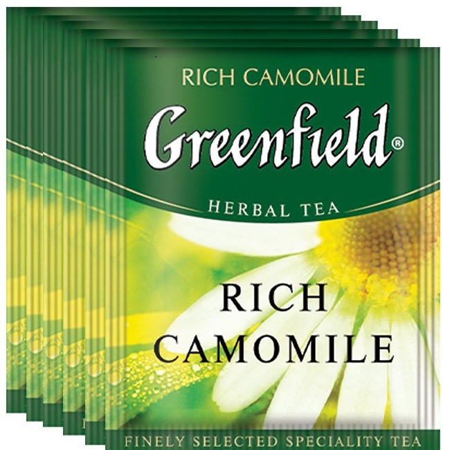 Чай трав'яний з ромашкою Greenfield Rich Camomile 100 пак. м/у HoReCa, фото 1