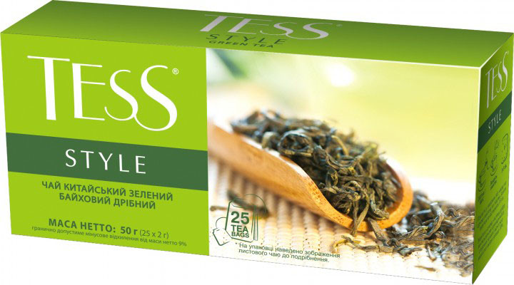 Чай зеленый TESS Style 25 пак., фото 1