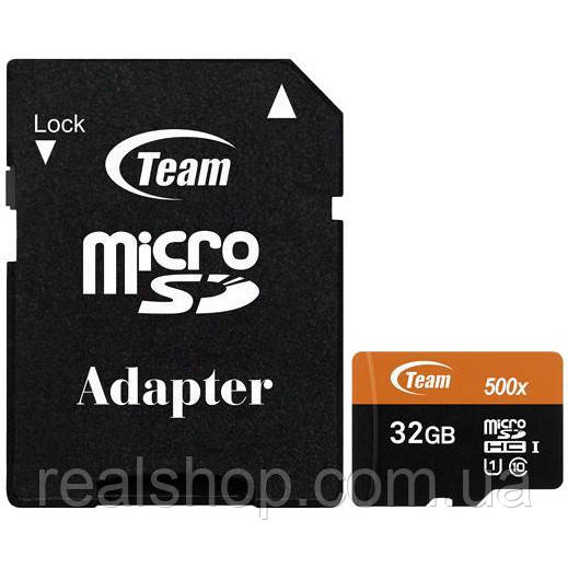 Картка пам'яті MicroSDHC UHS-1 32 GB + SD-adapter (TUSDH32GUHS03)
