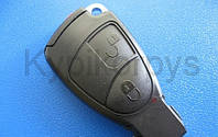 Корпус смарт ключа MERCEDES без отсека для батареи W203, C,S-class (мерседес) 2 - кнопки с логотипом