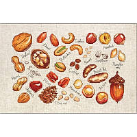 Набор для вышивания крестом "Luca-s" B1165 Орехи и семена