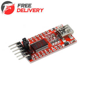 MiniUSB - UART TTL FT232RL 6 pin конвертер, Arduino