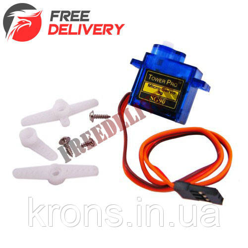 Сервопривід, серва Tower Pro 9g SG90 для Arduino PIC ARM AVR, фото 1