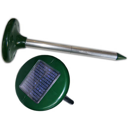 Пристрій для відлякування кротів і гризунів Solar Molechaser, на сонячній батареї, антикрот, фото 3