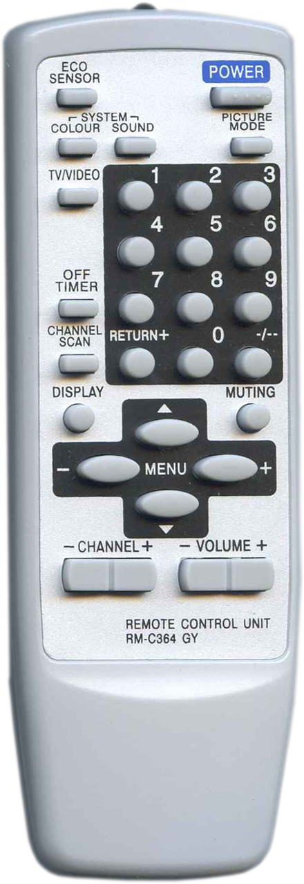 Пульт для телевізора JVC RM-C364GY, фото 1