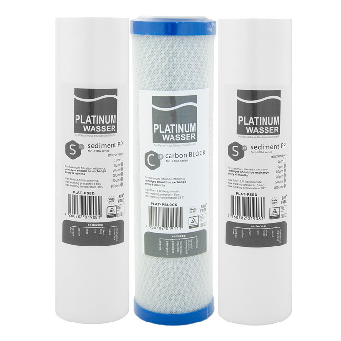 Комплект картриджів для фільтра Platinum Wasser Ultra