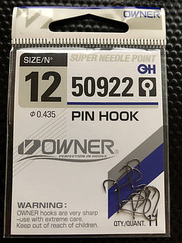 Крючок Owner 50922 Pin Hook #12 (qty. 11)