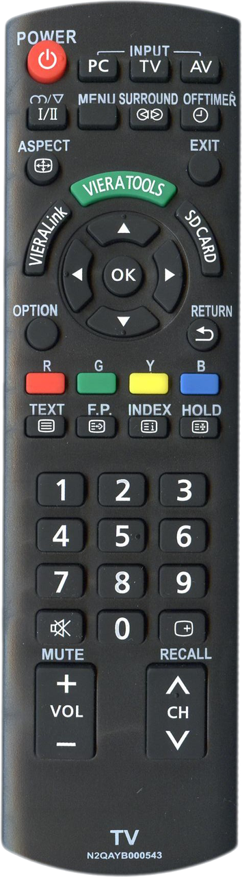 Пульт для телевізора Panasonic N2QAYB00543 VIERA