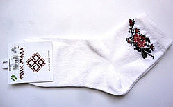 Шкарпетки жіночі з українською вишивкою 35-37р.