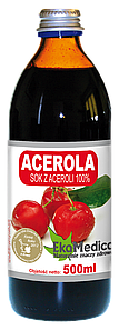 Сік Ацероли (Барбадоської вишні) 100% без консервантів Ekamedica, 500 мл