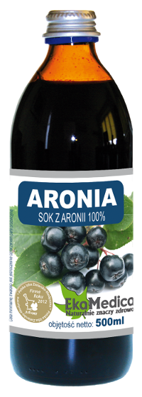 Сік Чорноплідної горобини 100% без консервантів Ekamedica, 500 мл