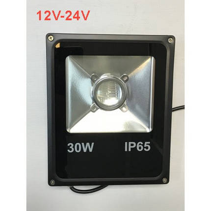 Вуличний лінзований прожектор 30W 12-24 V 6400 К IP65 Код.59545, фото 2